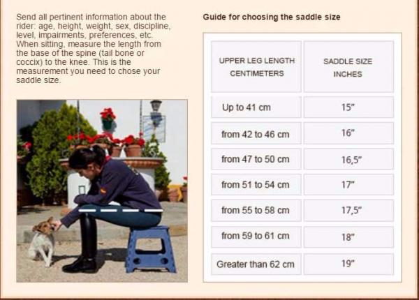 zaldi choosing saddle seat size