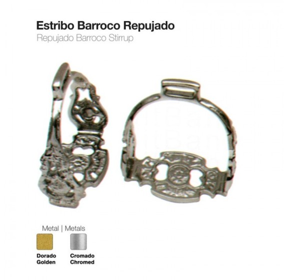 21039470 Barroco Repujiado stirrups