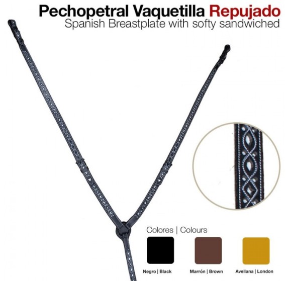 2107147 Spanish Repujada Breastcollar