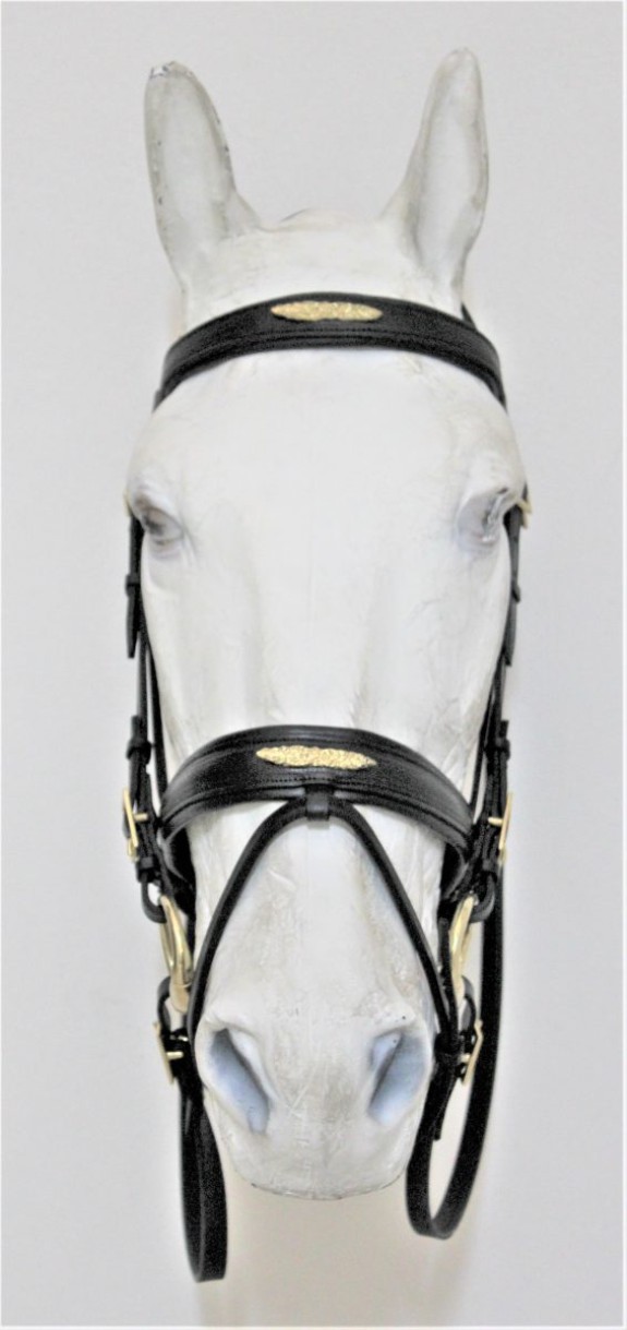 916 Mixed Olive Leaf simple bridle