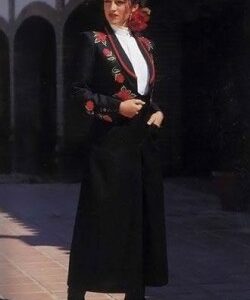 08 Embroidered Jacket and Divided Skirt Set