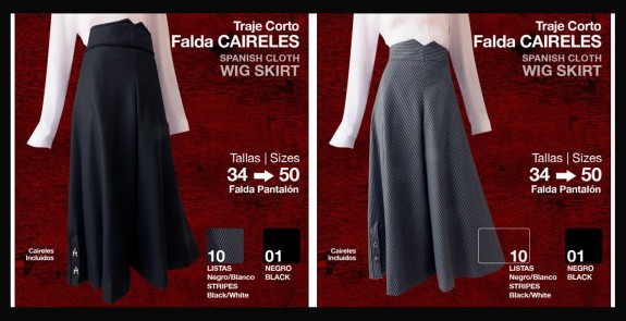 2100809 Ladies Spanish Split Skirt - Image 2