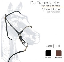 210191180 Rolled Leather Presentation Halter